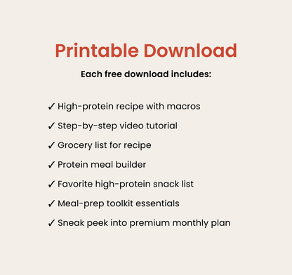 Mini Meal Prep Moment - Volume 1 Week 3