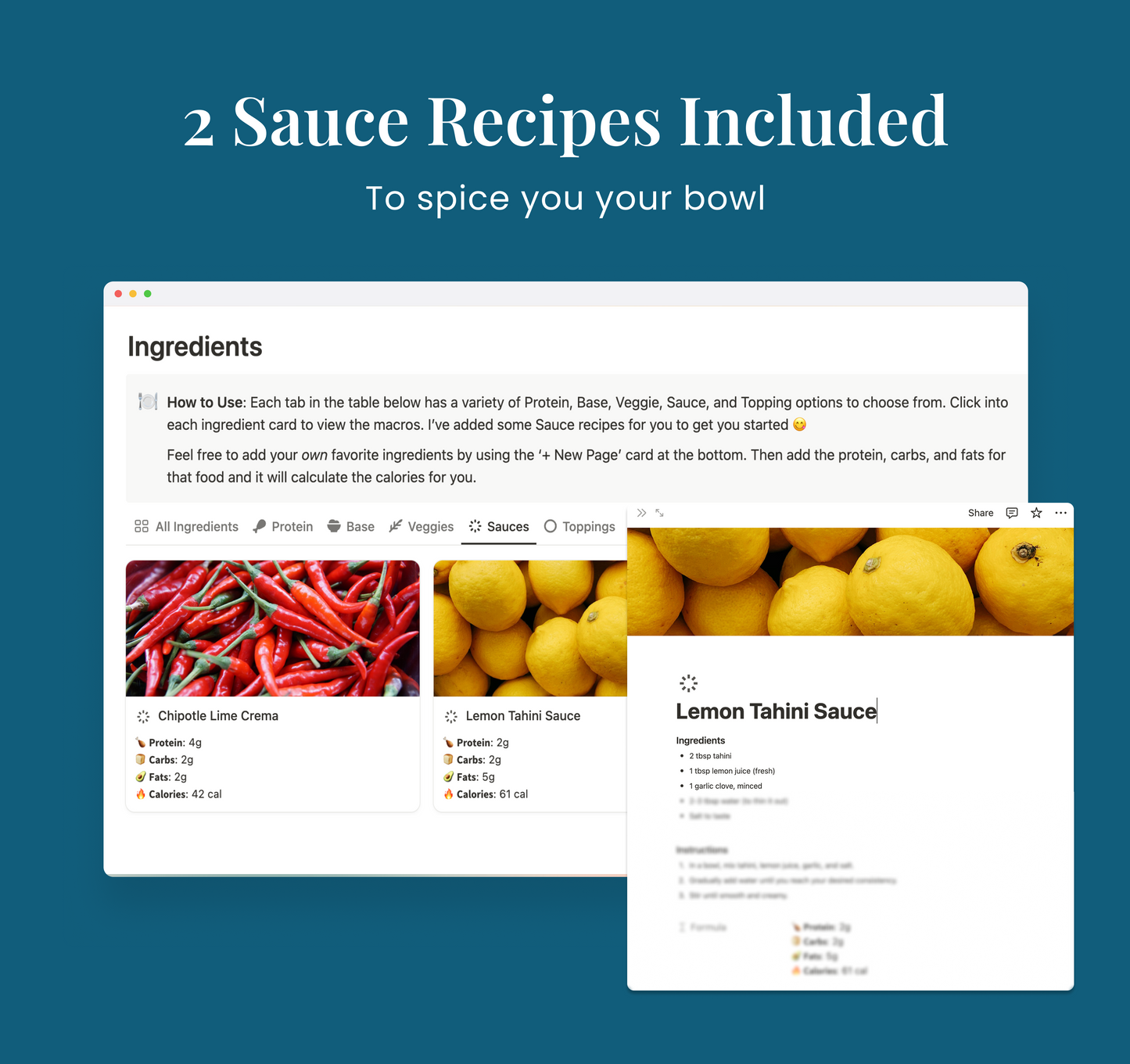 Protein Bowl Builder Lite Version