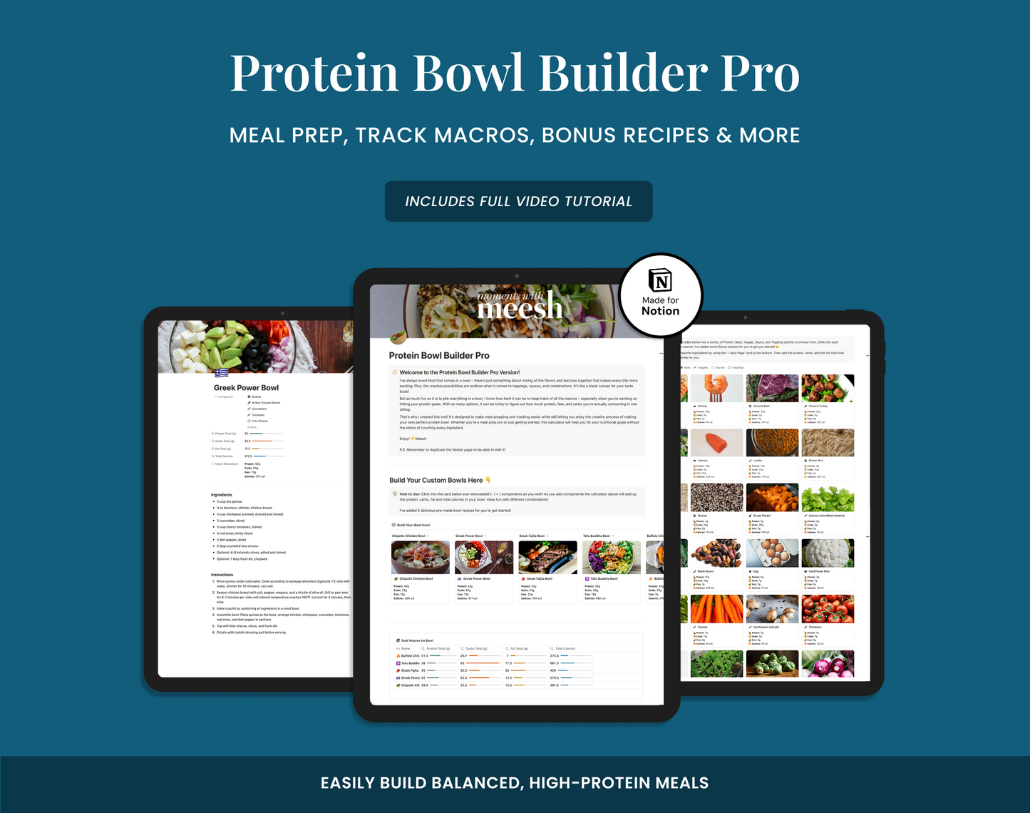 Protein Bowl Builder Pro